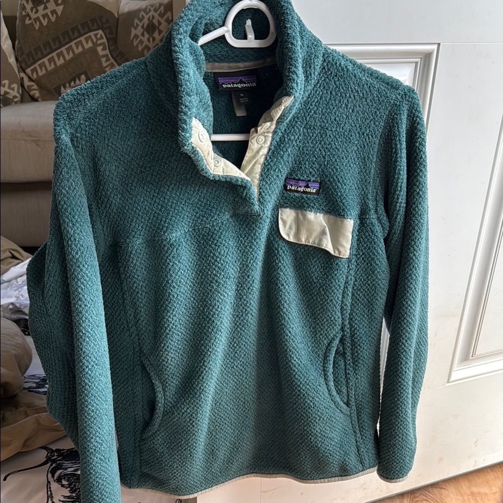 Patagonia Teal Fleece Pullover